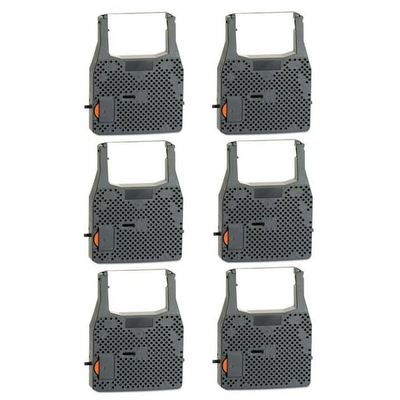 PrinterDash Compatible Replacement for Olympia 196 Black Typewriter Correctable Ribbons (6/PK) - Replacement to Canon AP-11 / E86-0740-411