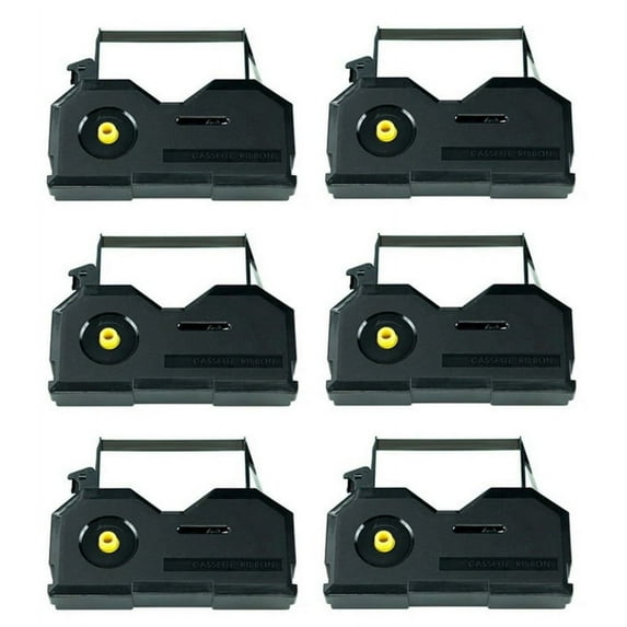PrinterDash Compatible Replacement for Olympia Electronic Compact RO/Portable Black Typewriter Correctable Ribbons (6/PK) (79754)