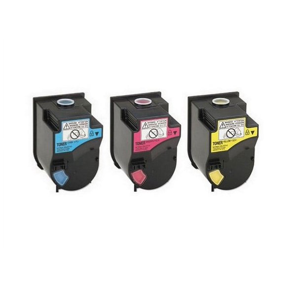 PrinterDash Compatible with Pitney-Bowes CM-3520/CM-3525/CM-4520 Toner Cartridge Combo Pack (C/M/Y) (493CMY)