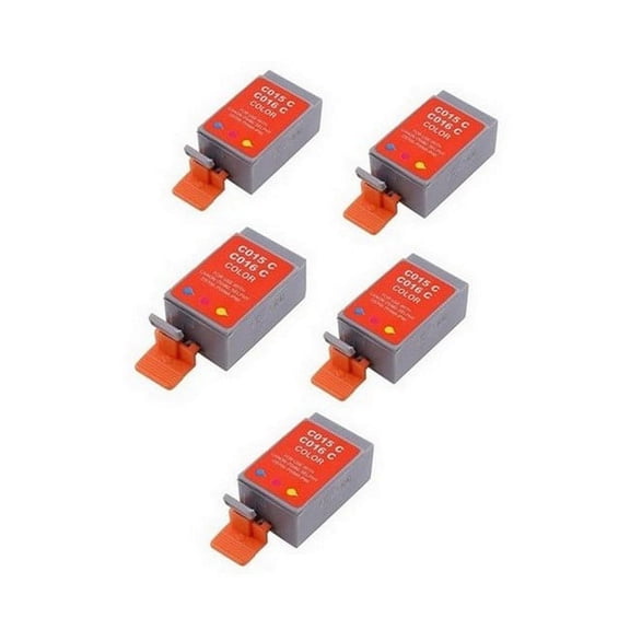 PrinterDash Compatible with Canon PIXMA IP-90/IP-90V/MINI 220/DS-180/DS-700/DS-810 Color Inkjet (5/PK-75 Page Yield) (BCI-16C_5PK)