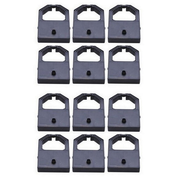 PrinterDash Compatible Replacement for Panasonic KX-P1121/1123/1124/1190/2023 Black Printer Ribbons (12/PK) (KX-P145_12PK)