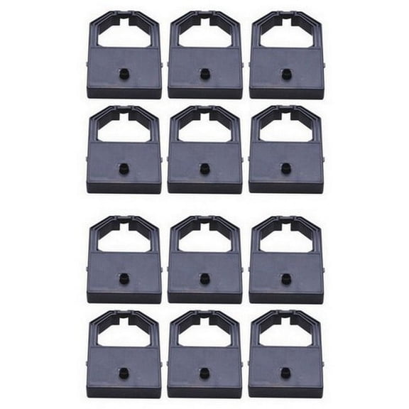 PrinterDash Compatible Replacement for Panasonic KX-P1121/KX-P1123/KX-P1124/KX-P1140/KX-P1190/KX-P2023 Black Printer Ribbons (12/PK) (66185_12PK)