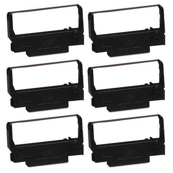 PrinterDash Compatible with Porelon 11353 Purple P.O.S. Printer Ribbons (6/PK) - Replacement to ERC-38P / ERC-34P / ERC-30P