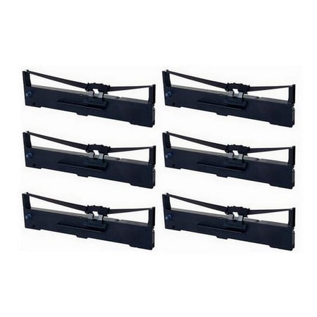 PrinterDash Compatible with Porelon 11583 Black Printer Ribbons (6/PK) - Replacement to S051337