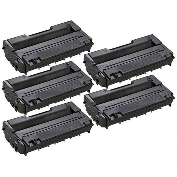 PrinterDash Compatible with Ricoh Aficio SP-3500N/SP-3500SF/SP-3510DN/SP-3510SF Toner Cartridge (5/PK-6400 Page Yield) (TYPE SP3500XA) (406990_5PK)