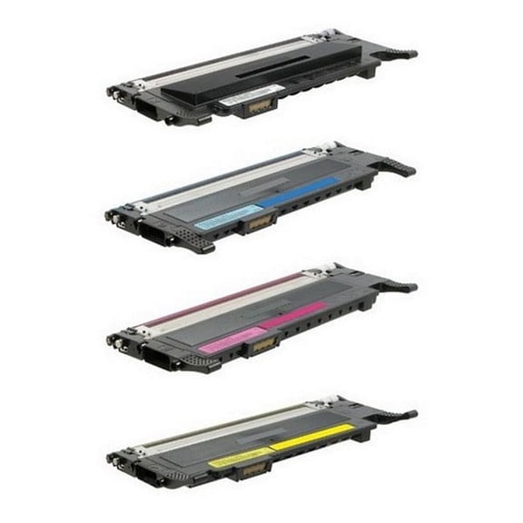 PrinterDash Compatible with Samsung CLP-310/CLP-310N/CLP-315/CLP-315N/CLX-3170/CLX-3175FN/CLX-3175W/CLX-3175N Toner Cartridge Combo Pack (BK/C/M/Y) (CLT-4092MP)