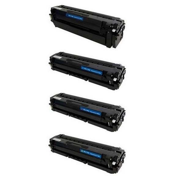 PrinterDash Compatible with Samsung ProXpress C3010DW/C3010ND/C3060FR/C3060FW/C3060ND High Yield Toner Cartridge Combo Pack (BK/C/M/Y) (CLT-P503C)