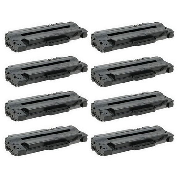 PrinterDash Compatible with Samsung ML-1910/ML-1915/ML-2525W/ML-2540R/ML-2580N/SCX-4600/SCX-4623FN/SCX-4623FW/SF-650P Toner Cartridge (8/PK-2500 Page Yield) (MLT-D105L_8PK)