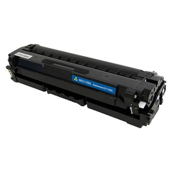 PrinterDash Compatible with Samsung ProXpress C3010DW/C3010ND/C3060FR/C3060FW/C3060ND Yellow High Yield Toner Cartridge (5000 Page Yield) (SU501A)