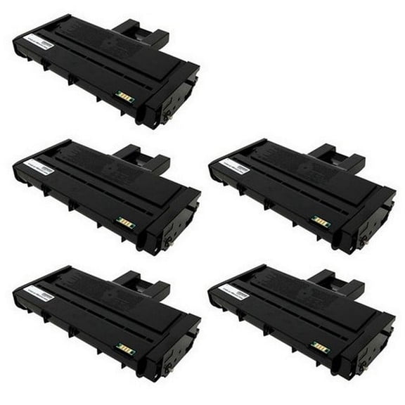 PrinterDash Compatible with Savin SP-201/SP-203/SP-204/SP-211/SP-213/SP-220 Series Toner Cartridge (5/PK-1500 Page Yield) (TYPE SP201LA) (4255_5PK)