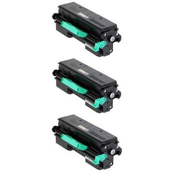 PrinterDash Compatible with Savin SP-4510DN/SP-4510SF Series Black Toner Cartridge (3/PK-12000 Page Yield) (TYPE SP-4500AHA) (4416_3PK)