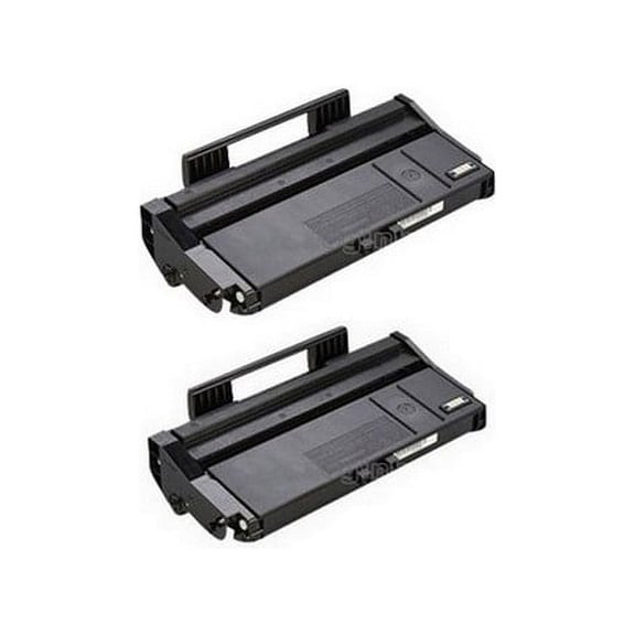 PrinterDash Compatible with Savin SP-100E/SP-100SFE/SP-100SUE/SP-112/SP-112SF/SP-112SU Black Toner Cartridge (2/PK-2000 Page Yield) (TYPE SP100A) (4465_2PK)