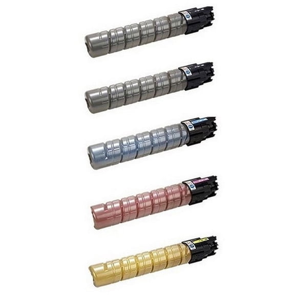 PrinterDash Compatible with Savin CLP-26DN/CLP-27DN/CLP-31DN/CLP-131DN Toner Cartridge Combo Pack (2-BK/1-C/M/Y) (TYPE 145) (5452B1CMY)