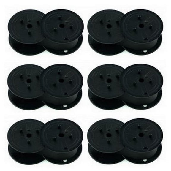 PrinterDash Compatible with Sharp Compet/CS/ER/QS/VX/XE/ZL Series Black Printer Ribbons (6/PK) (S1062B)