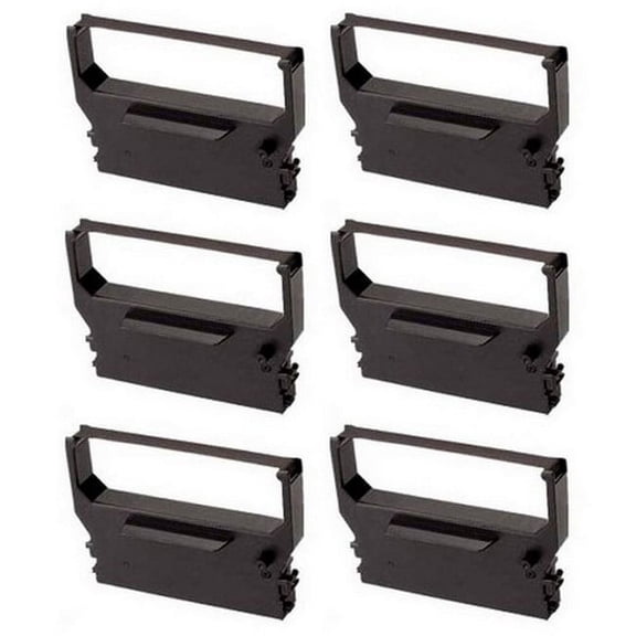 PrinterDash Compatible with Star-Micronics MP-300 Series/MP-317/MP-323/MP-342/MP-352/MP-382/SP-300 Series/SP-317/SP-320/SP-349 Black P.O.S. Printer Ribbons (6/PK) (80981611)