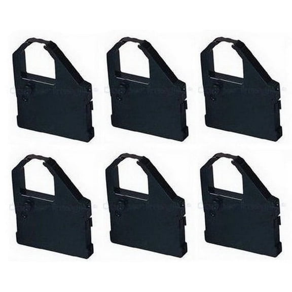 PrinterDash Compatible with Star-Micronics NX-1000/NX-1001/NX-1040/LC-9/LC-10/LC-20/LC-100/SP-600 Black Printer Ribbons (6/PK) (80982300)
