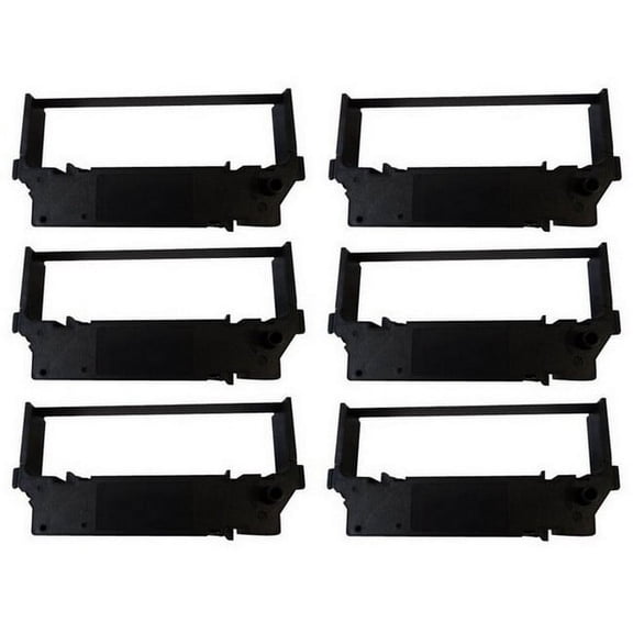 PrinterDash Compatible with Star-Micronics SP-700/SP-712/SP-712MD/SP-742 Black P.O.S. Printer Ribbons (6/PK) (C1331B)