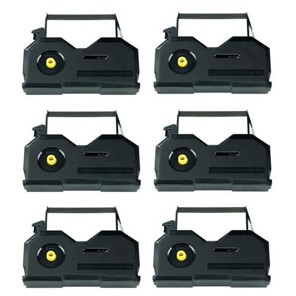 PrinterDash Compatible Replacement for Swintec 1146/1186/4000/8000/8014/8017/9500 Black Typewriter Correctable Ribbons (6/PK) (1005)