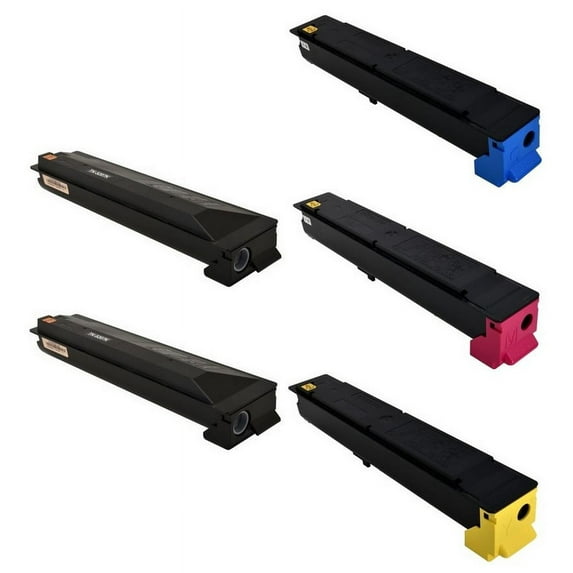 PrinterDash Compatible Replacement for TASKalfa 356CI/TASKalfa 358CI Toner Cartridge Combo Pack (2-BK/1-C/M/Y) (1T02R502B1CMY)
