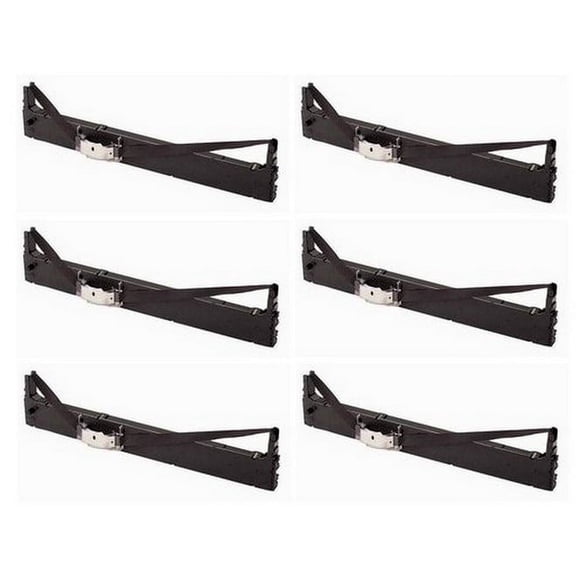 PrinterDash Compatible Replacement for TallyGenicom T2030/T2240 Series Black Printer Ribbons (6/PK) (GCMC1325)