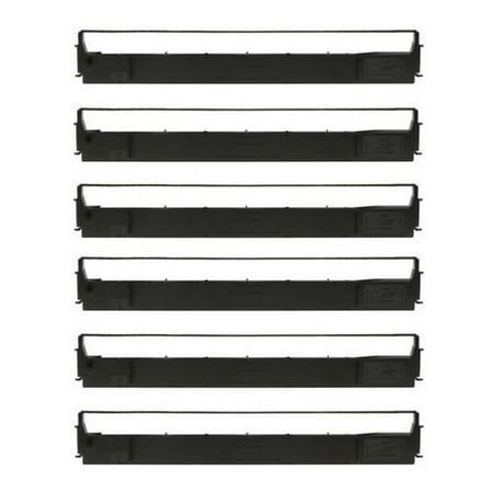 PrinterDash Compatible with Unisys DU-1170 Black Printer Ribbons (6/PK) (04-1094-848)