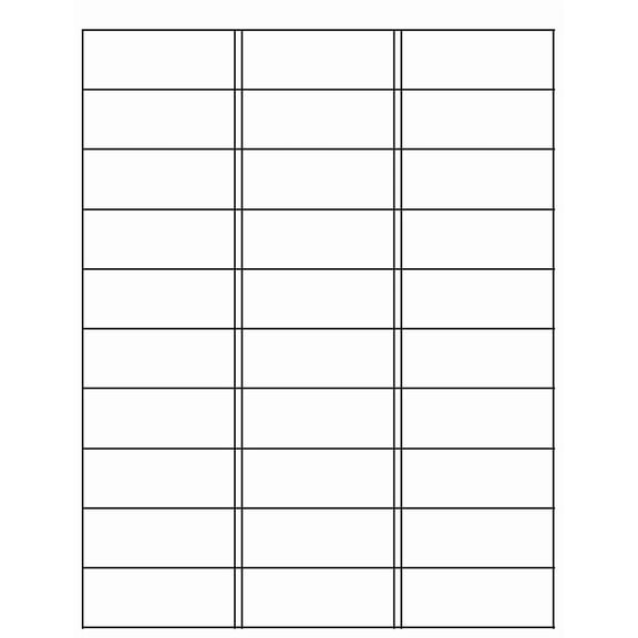 PrinterDash Compatible with White Labels (1 X 2 5/8in) (3000 Labels) (5160)