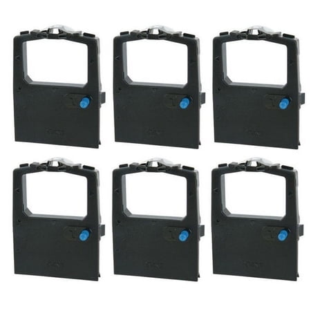 PrinterDash Compatible with Wincor Nixdorf ND-65/ND-66/ND-72/ND-73 Black Printer Ribbons (6/PK) (41265.00.1.08)