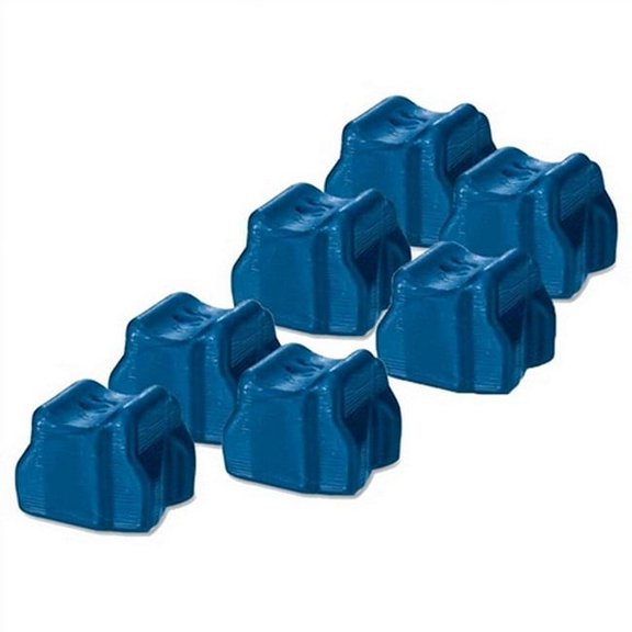 PrinterDash Compatible with Phaser 8860D/8860DN-MFP Cyan Solid Ink Sticks (6/PK-14000 Page Yield) (108R00746)
