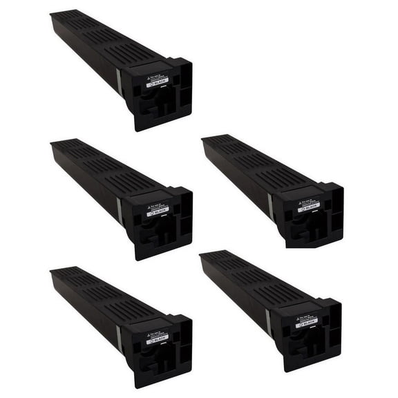 PrinterDash Compatible Replacement for bizhub 654/654e/754/754e Black Toner Cartridge (5/PK-47200 Page Yield) (TN-712K) (A3VU030_5PK)