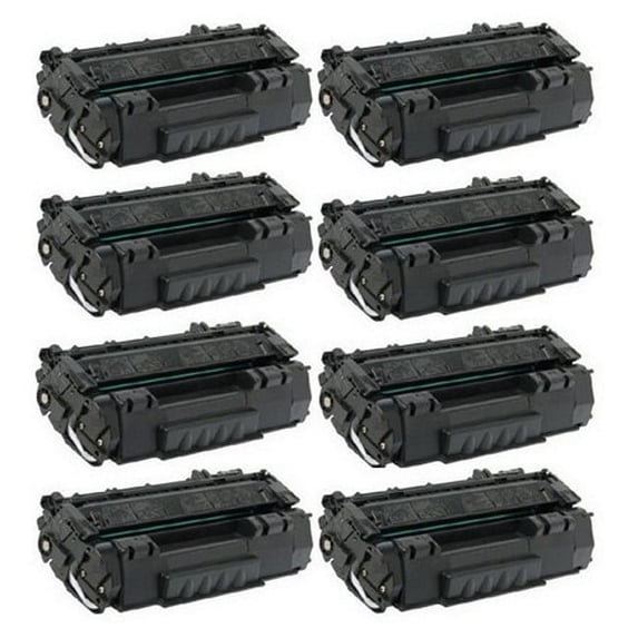 PrinterDash Compatible Replacement for imageCLASS LBP-3300/LBP-3330/LBP-3360 Black Toner Cartridge (8/PK-2500 Page Yield) (CRG-108_8PK)