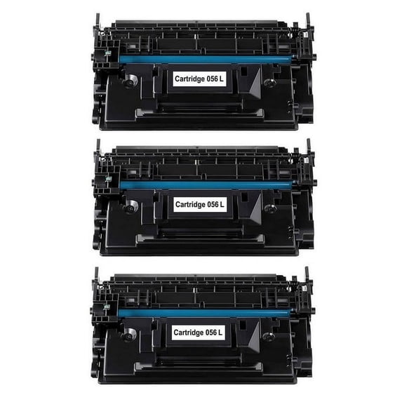 PrinterDash Compatible Replacement for imageCLASS LBP-325/MF-542/MF-543 Standard Yield Toner Cartridge (3/PK-5100 Page Yield) (CARTRIDGE056L_3PK-DYI) - (NO CHIP)