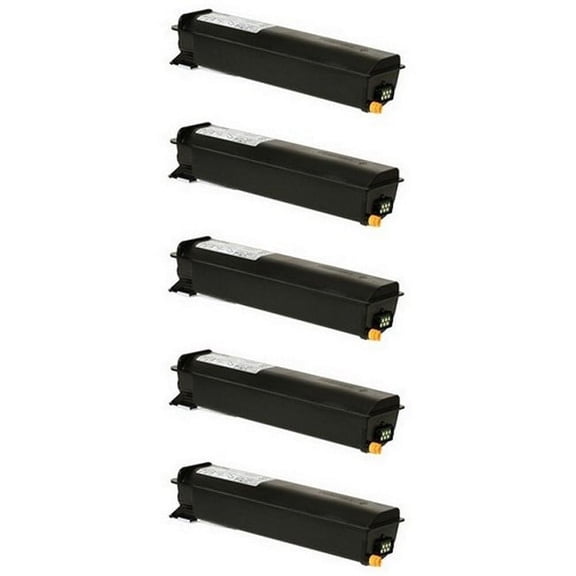 PrinterDash Compatible with Toshiba e-STUDIO 195/e-STUDIO 223/e-STUDIO 225/e-STUDIO 243/e-STUDIO 245 Black Toner Cartridge (5/PK-24000 Page Yield) (6AK00000218_5PK)