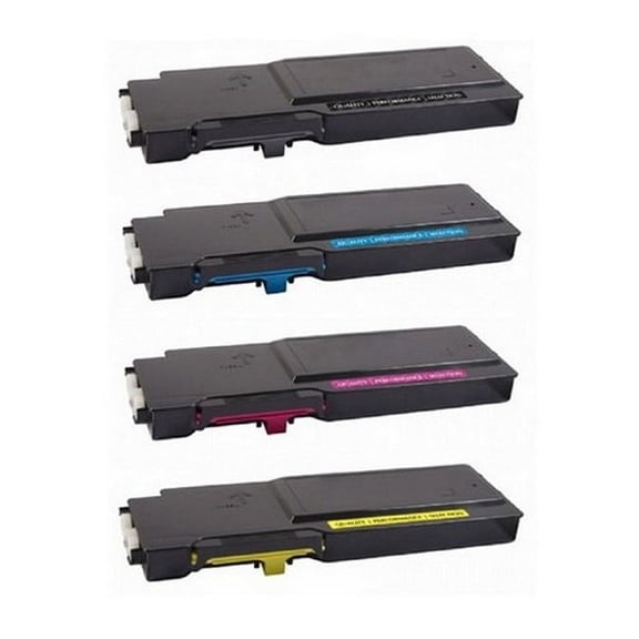 PrinterDash Compatible with VersaLink C400DN/C400N/VersaLink C405DN/C405N Series Extra High Yield Toner Cartridge Combo Pack (BK/C/M/Y) (C400-COMBO) - (Made in the USA)