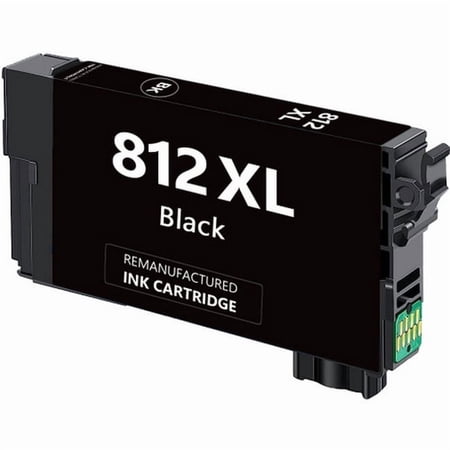 PrinterDash Compatible with WorkForce EC-C7000/WorkForce Pro WF-7310 /Pro WF-7820/Pro WF-7840 Black High Yield Inkjet (1100 Page Yield) (NO. 812XL) (T812XL120)