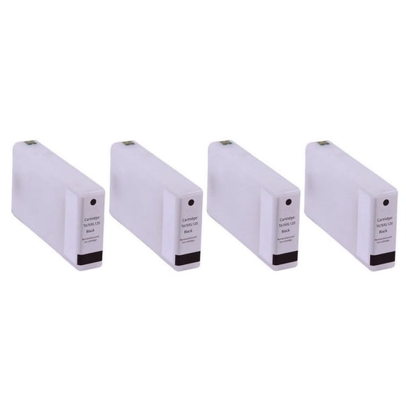 PrinterDash Compatible with WorkForce Pro WP-4010/WP-4020/WP-4090/WP-4520/WP-4530/WP-4540/WP-4590 Black High Yield Inkjet (4/PK-2400 Page Yield) (NO. 676XL) (T711XXL120_4PK)