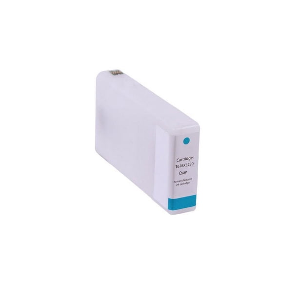 PrinterDash Compatible with WorkForce Pro WP-4010/WP-4020/WP-4090/WP-4520/WP-4530/WP-4540/WP-4590 Cyan High Yield Inkjet (1200 Page Yield) (NO. 676XL) (T676XL220S-US)