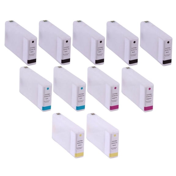 PrinterDash Compatible with WorkForce Pro WP-4010/WP-4020/WP-4090/WP-4520/WP-4530/WP-4540/WP-4590 High Yield Inkjet Combo Pack (5-BK/2-C/M/Y) (NO. 676XL) (T676XLS5BK2CMY)