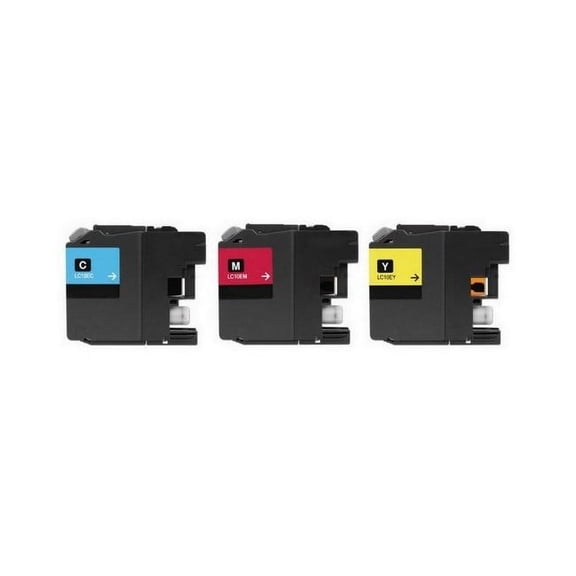 PrinterDash Compatible with Brother MFC-J6925DW Super High Yield Inkjet Combo Pack (C/M/Y) (LC-12ECMY)