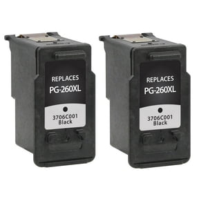 PrinterDash Compatible with Canon PIXMA TR-7020/TR-7020A/TR-7022A/TS-5320/TS-6420A Black High Yield Inkjet (2/PK-400 Page Yield) (PG-260_2PK)