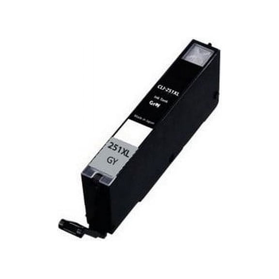 PrinterDash Compatible with Canon PIXMA iP-8720/MG-6320/MG-7120/MG-7520 Gray High Yield Inkjet (665 Page Yield) (CLI-251XLGY)