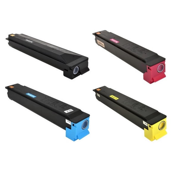 PrinterDash Compatible with Copystar CS-406ci Toner Cartridge Combo Pack (BK/C/M/Y) (1T02R6MP)