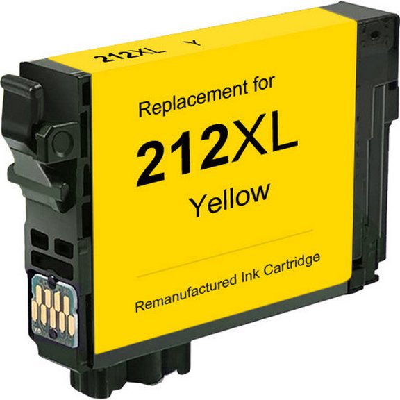 PrinterDash Compatible with Expression Home XP-4100/XP-4105/WorkForce WF-2830/WF-2850 Yellow High Yield Inkjet (350 Page Yield) (NO. 212XL) (T212420)