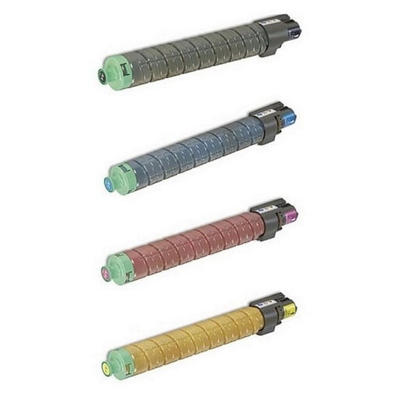PrinterDash Compatible with Lanier MP-C305/MP-C305SP/MP-C305SPF Toner Cartridge Combo Pack (BK/C/M/Y) (84162MP)