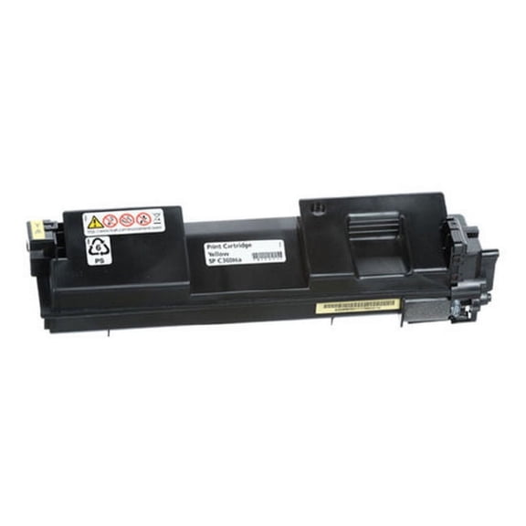 PrinterDash Compatible with Lanier SP-C352DN Yellow Toner Cartridge (9000 Page Yield) (TYPE SP-C352A) (408218)