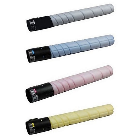 PrinterDash Compatible with Muratec MFX-C4590/MFX-C5590 Toner Cartridge Combo Pack (BK/C/M/Y) (TN-514BCMY)