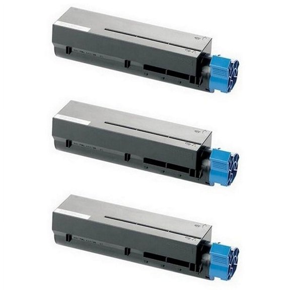PrinterDash Compatible with Okidata MB-491/MB-491+LP Series Toner Cartridge (3/PK-12000 Page Yield) (44917601_3PK)