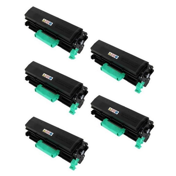 PrinterDash Compatible with Ricoh MP-401SPF/MP-402SPF/SP-4520DN Black Toner Cartridge (5/PK-10400 Page Yield) (TYPE MP-401) (841887_5PK)