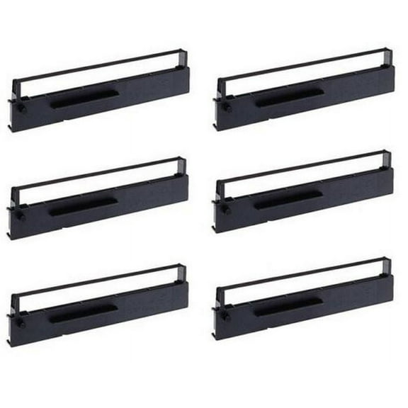 PrinterDash Compatible with Seikosha SL-80/SP-800/SP-1000/SP-1200/SP-1600/SP-2000/SP-2400 Black Printer Ribbons (6/PK) (C1892)