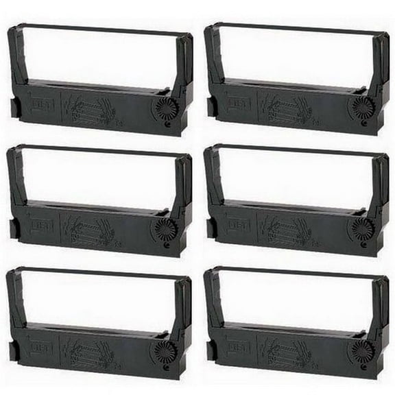 PrinterDash Compatible with Wang 725-9250-6P Purple P.O.S. Printer Ribbons (6/PK) - Replacement to ERC-23P / 26002P