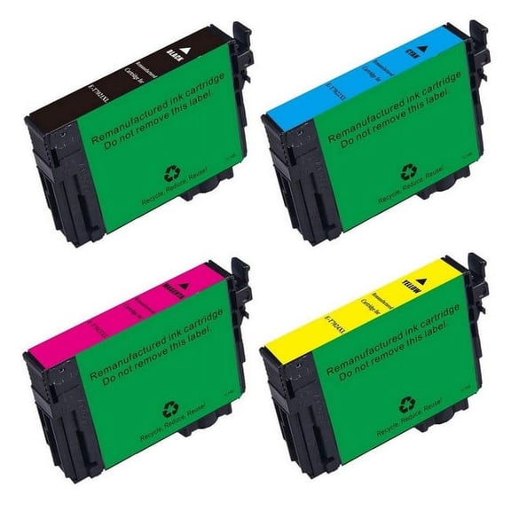 PrinterDash Compatible with WorkForce WF-3720/WF-3730/WF-3733 High Yield Inkjet Combo Pack (BK/C/M/Y) (NO. 702XL) (T702120-SMP)